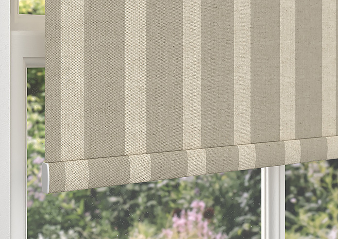 Emily Bond Parasol Stripe, Taupe - Twist&Fit Roller Blind - Image 4